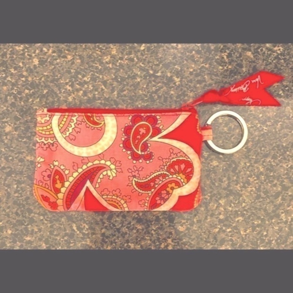 Vera Bradley Red Zip ID Case​​​